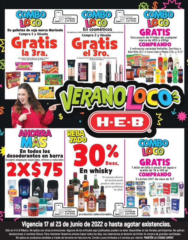 HEB: Folleto de Ofertas Verano Loco vigente al Jueves 23 de Junio 