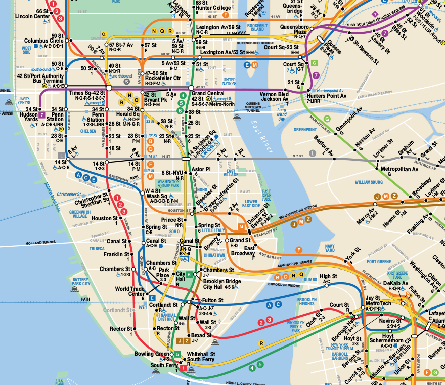 Карта метро сша