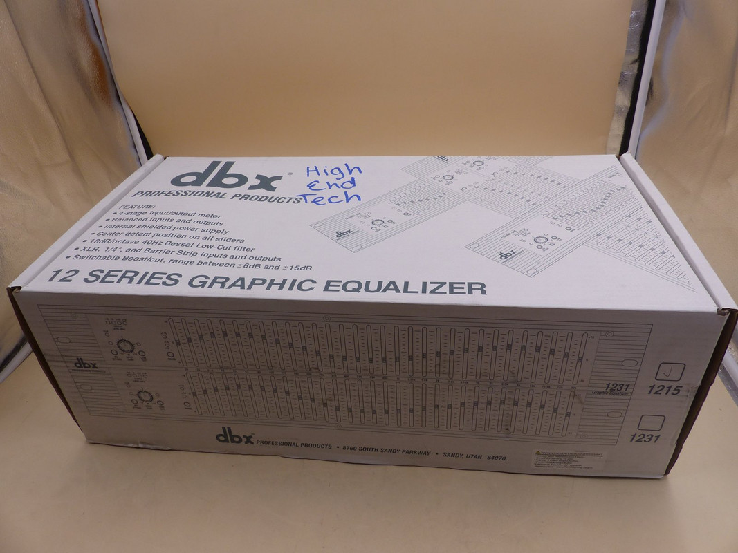 DBX DBX1215V 1215 DUAL-CHANNEL 15 BAND GRAPHIC EQUALIZER