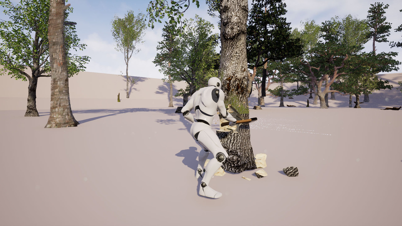 Chaos based Choppable and Interactive Trees V1