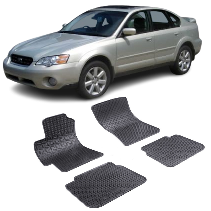 Set 4 covorase Subaru Outback 2004-2009, din cauciuc 100%, compatibile cu autoturismul SUBARU Outback