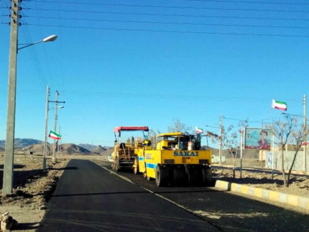 آسفالت معابر روستای خانیک 1394