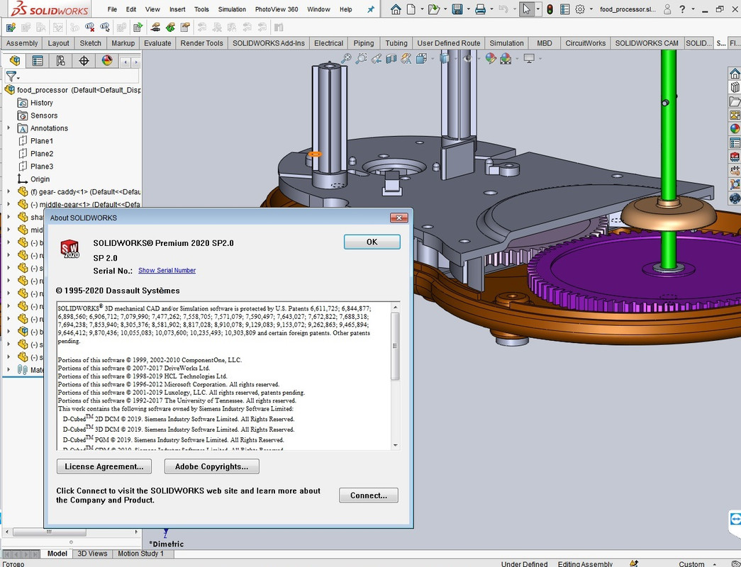 SolidWorks v2020 SP2.0 Full Premium x64 Multilingual Crack Serial
