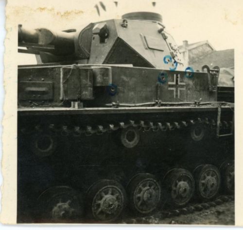 Panzer IV Tank Russland Vormarsch Kämpfe abgesch