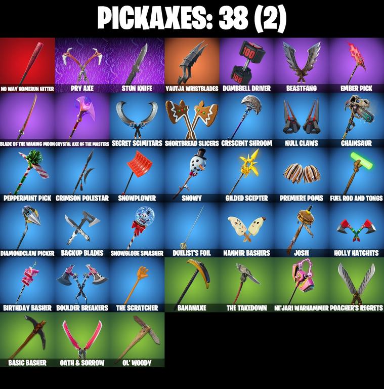 pickaxes comp