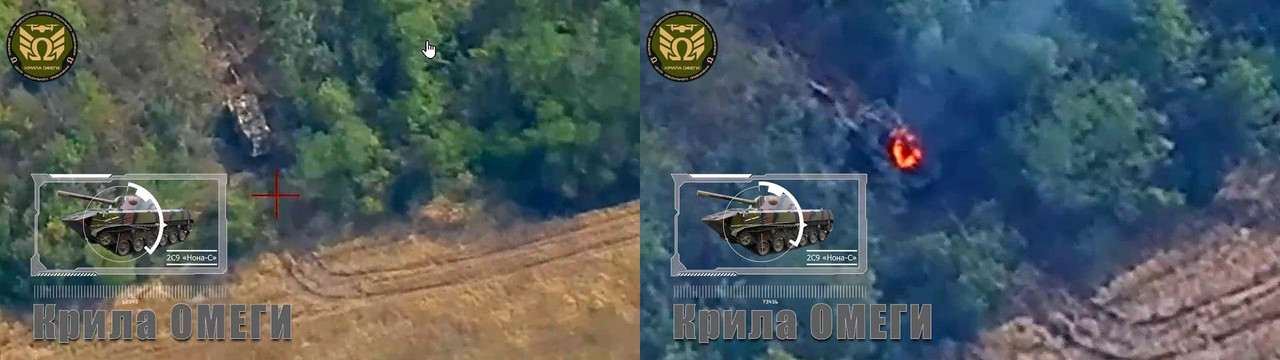 1045 2S1 'Gvozdika' destr 27 07 24