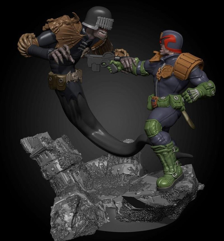 Dredd Vs Death - 3D Print Model