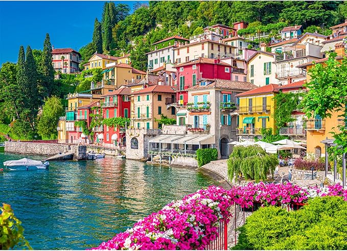 Jigsaw Puzzle for Adults Lake Como Scenery Italy Jigsaw Puzzles for Adults