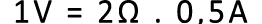 exemplo formula lei ohm resultado