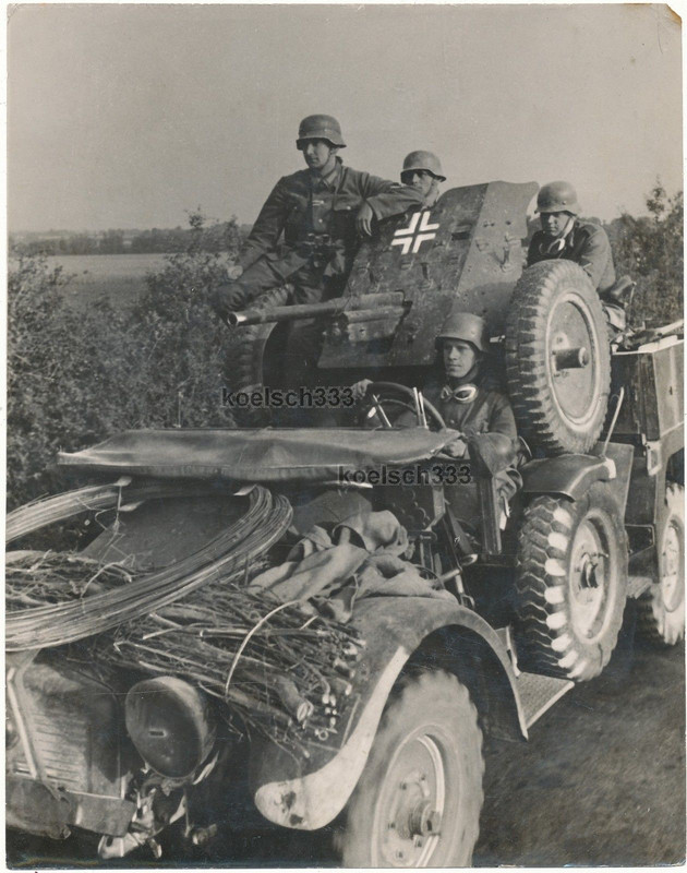 Panzerjäger Krupp LKW Protze 3,7cm Pak Artilleri