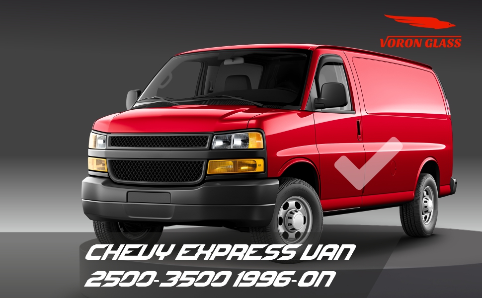 AK バグシールド 2015-2018のフードデフレクターChevrolet Express