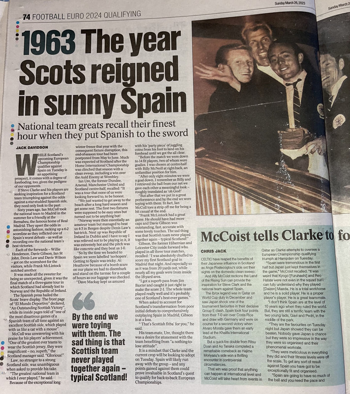 1963 Spain V Scotland Rangers Stars Shone FollowFollow 1963-spain-v-scotland-rangers-stars-shone-followfollow