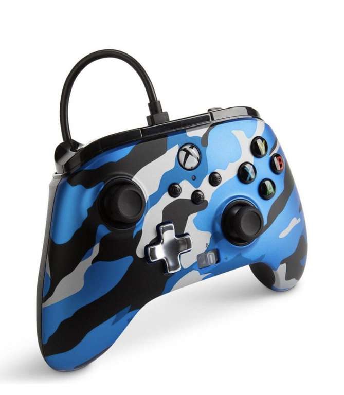 Bodega Aurrera: Control Alambrico Power A Xbox Metallic Blue Camo 
