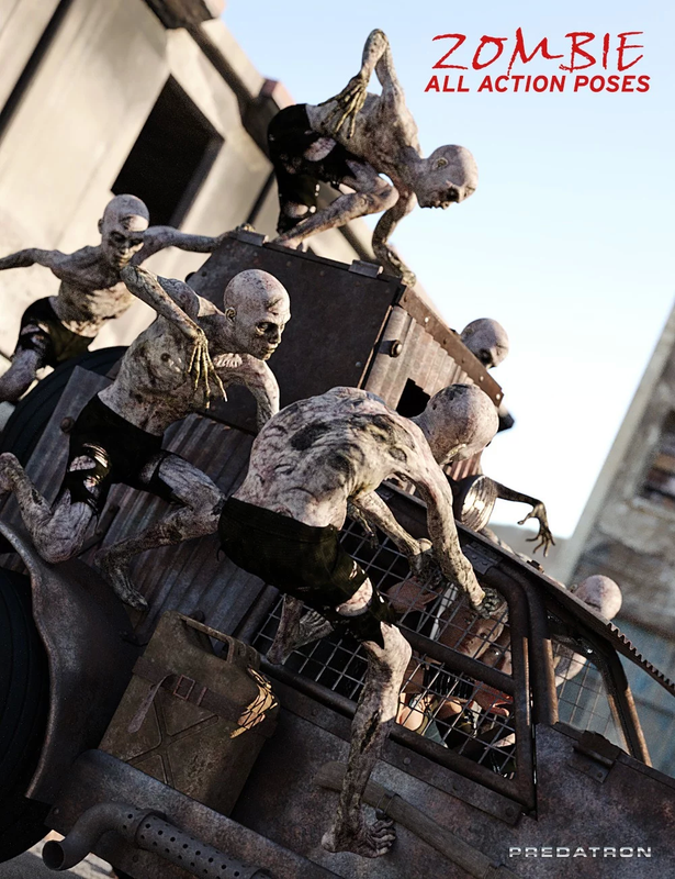 Zombie All Action Poses Zombie All Action Poses