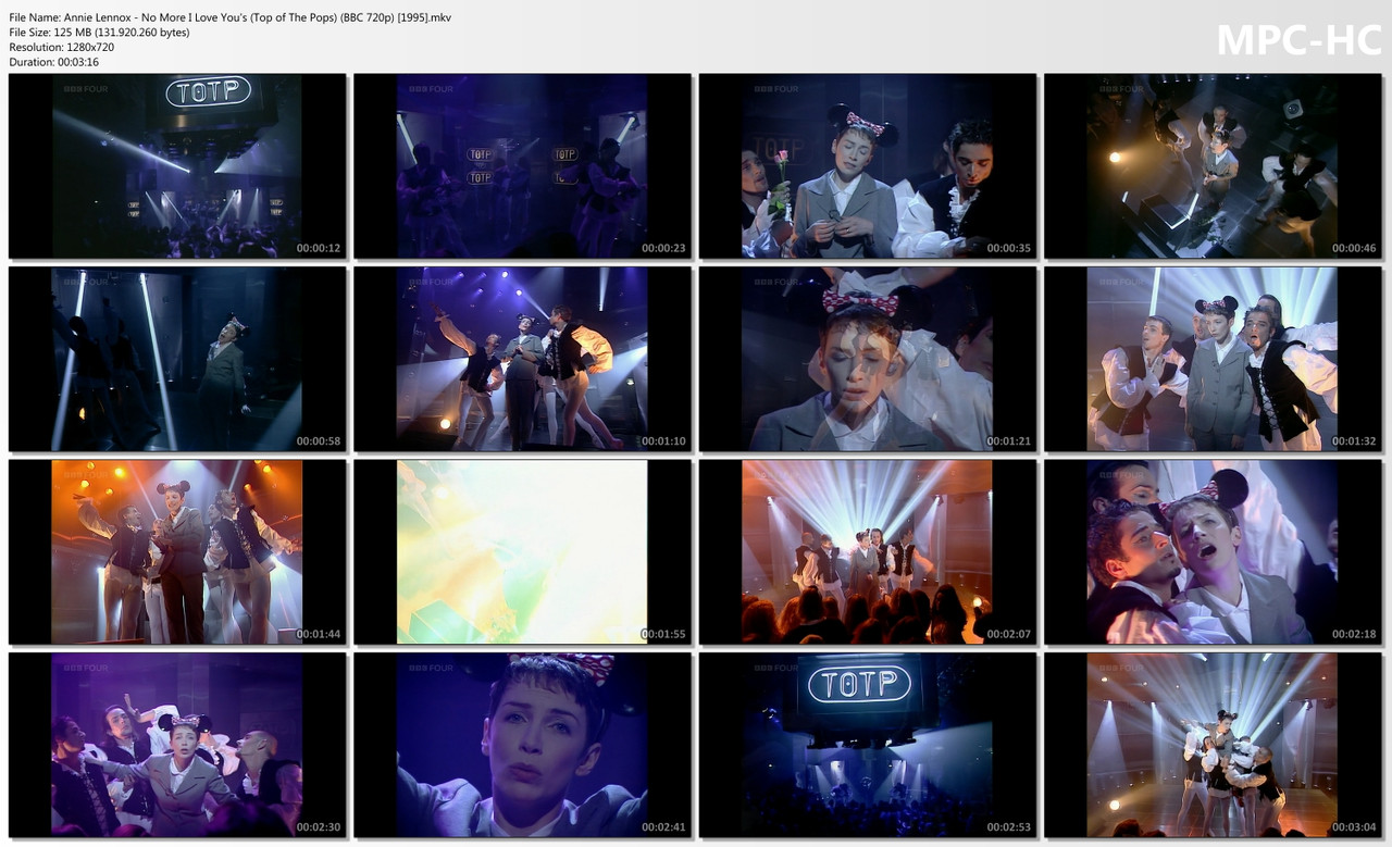 Annie Lennox - No More I Love You's (Top of The Pops) (BBC HD 720p) [16.02.1995]