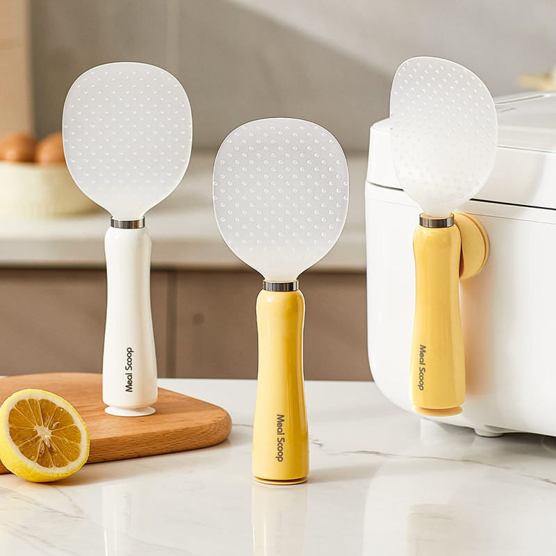 Self-Standing Non-Stick Rice Spatula & Scoop Paddle