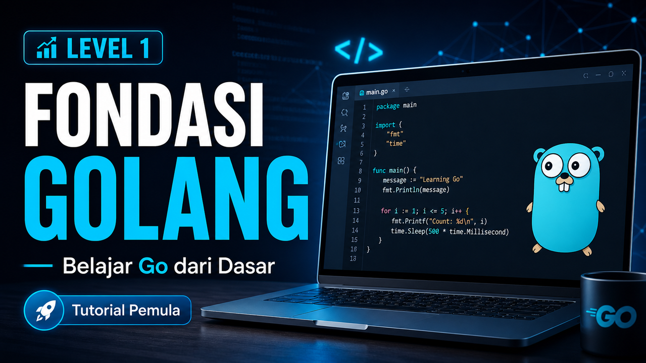 Level 1 Fondasi Golang: Panduan Dasar Belajar Go untuk Pemula