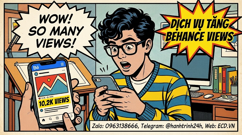 dịch vụ tăng behance views 2026 project behance