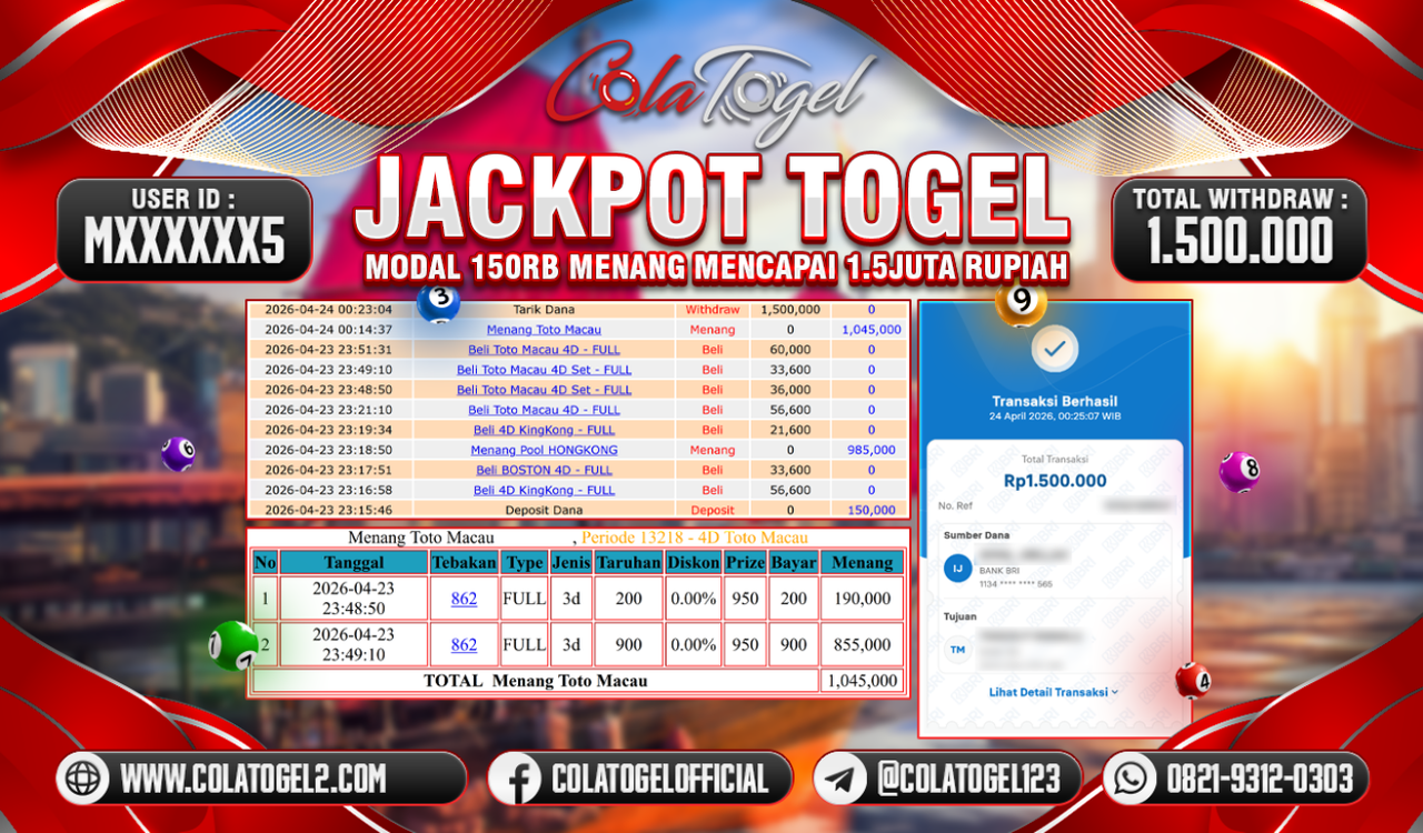 JACKPOT TOTO MACAU!! 