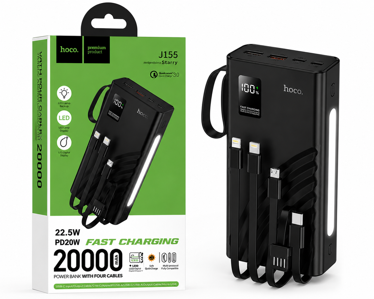 Hoco J155 Starry 20000mAh Power Bank