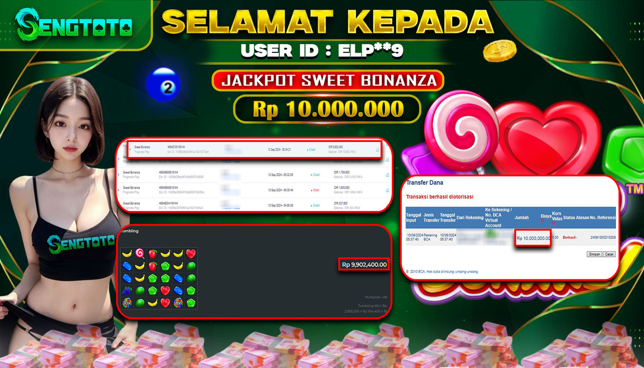 BUKTI PEMBAYARAN SLOT SWEET BONANZA