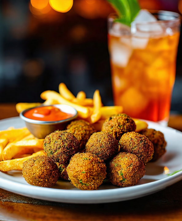 Menú plato de falafel