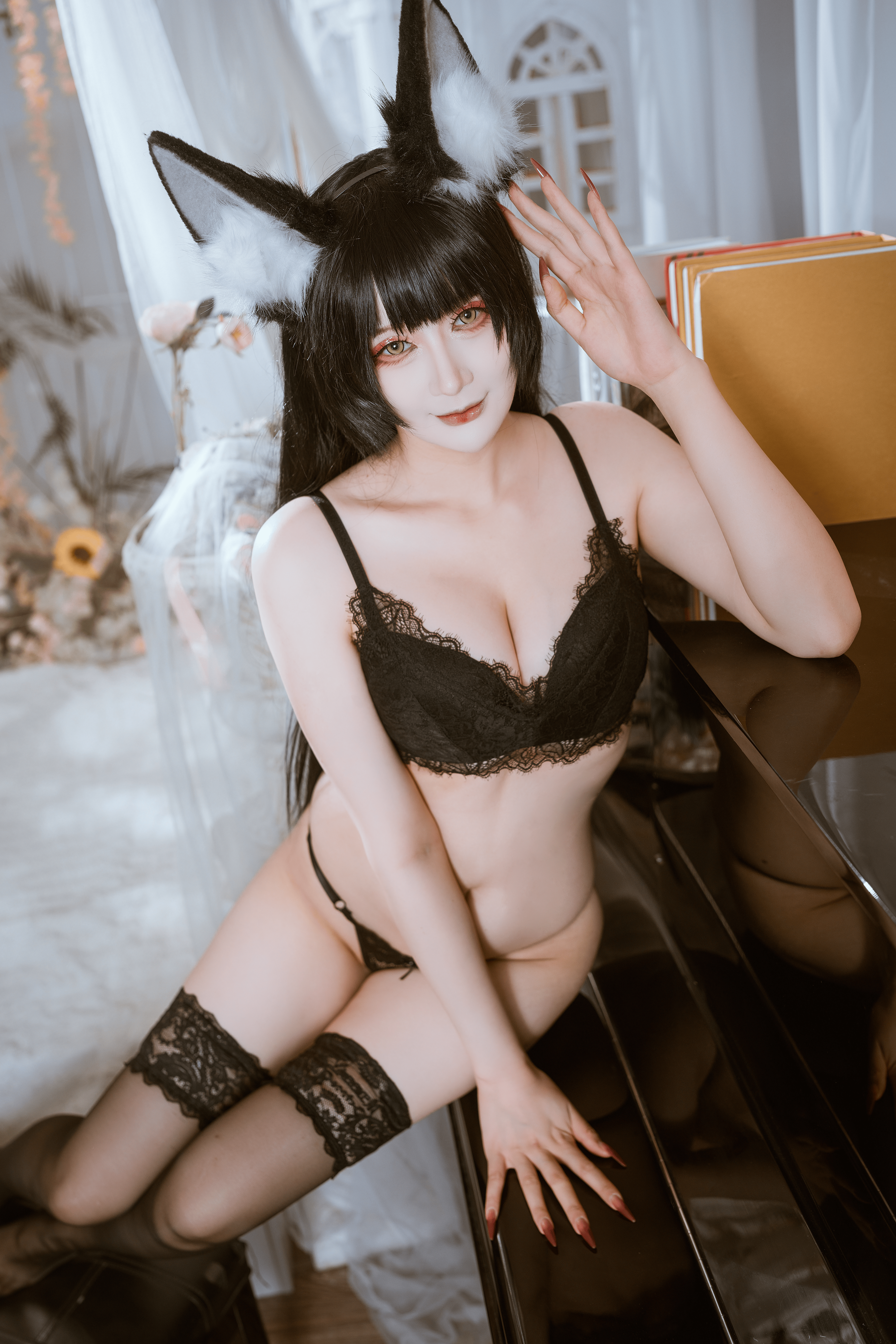 兔胖胖min – 碧蓝航线 武藏 花嫁 Cosplay 高清写真集（40P-883.9MB）插图