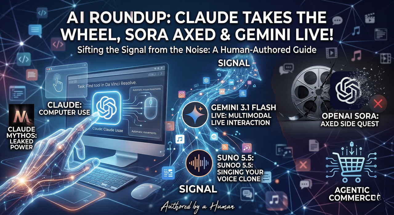 AI News Weekly:: Claude Controls Your PC, Sora Gets the Axe, and the Gemini Live Era Begins