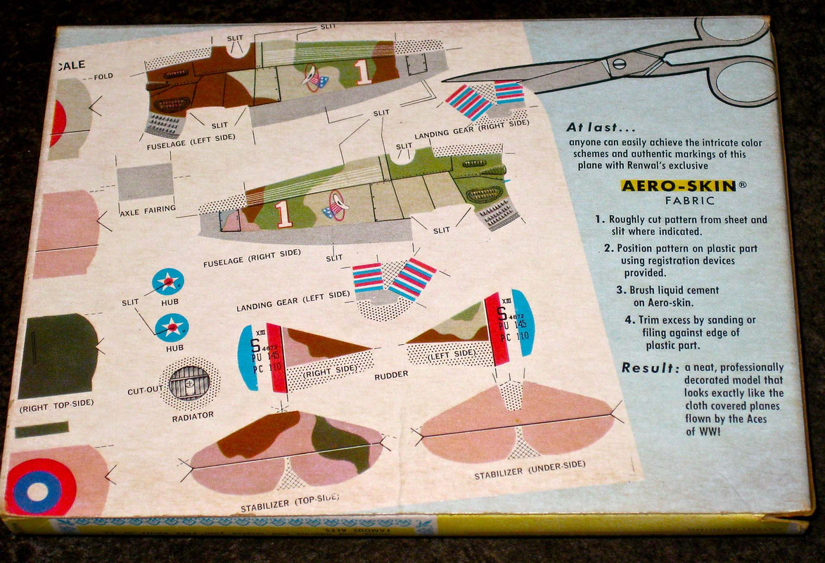 Renwal WWI Spad Box bottom