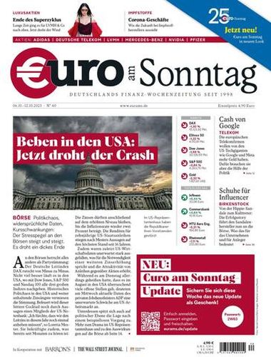 Cover: Euro am Sonntag Finanzmagazin No 40 vom 07  Oktober 2023