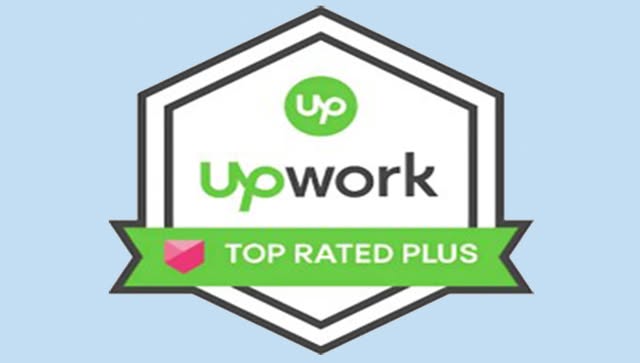 Top 1 % Freelancer Upwork & Top Rated Plus