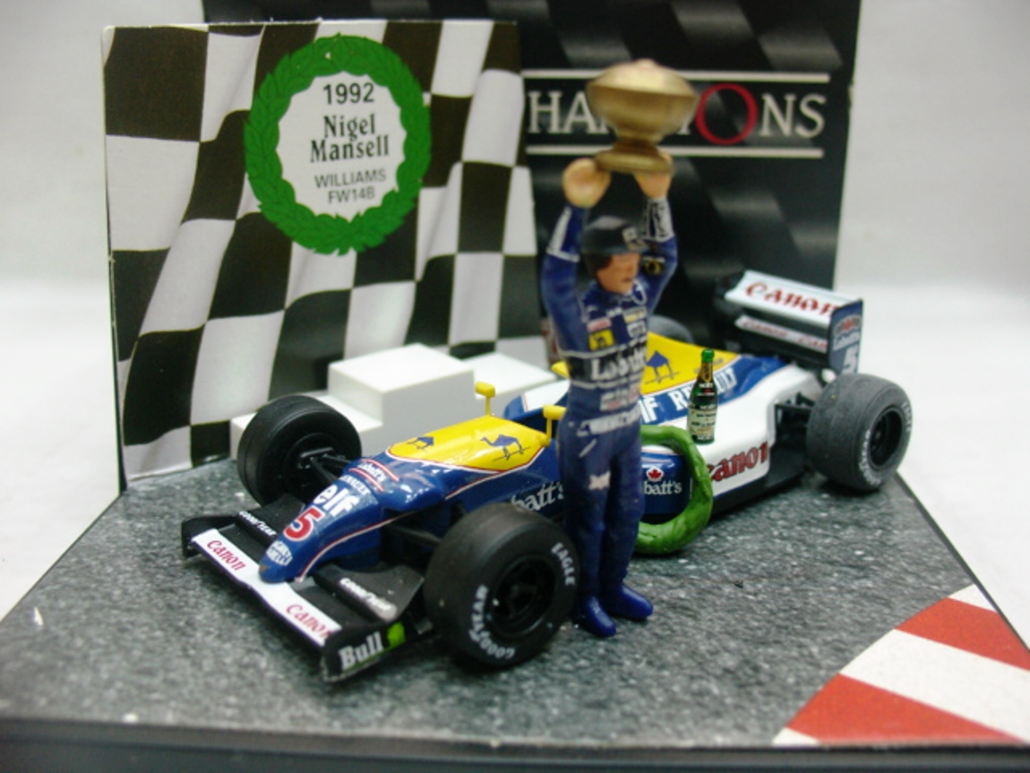 ULTRA RARE Williams FW14B Mansell Silverstone Diorama WC