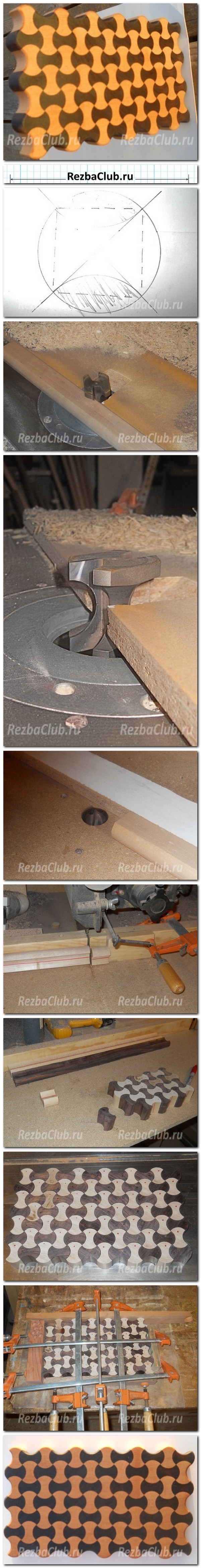 Урок фрезеровки - кухонная доска из сегментов