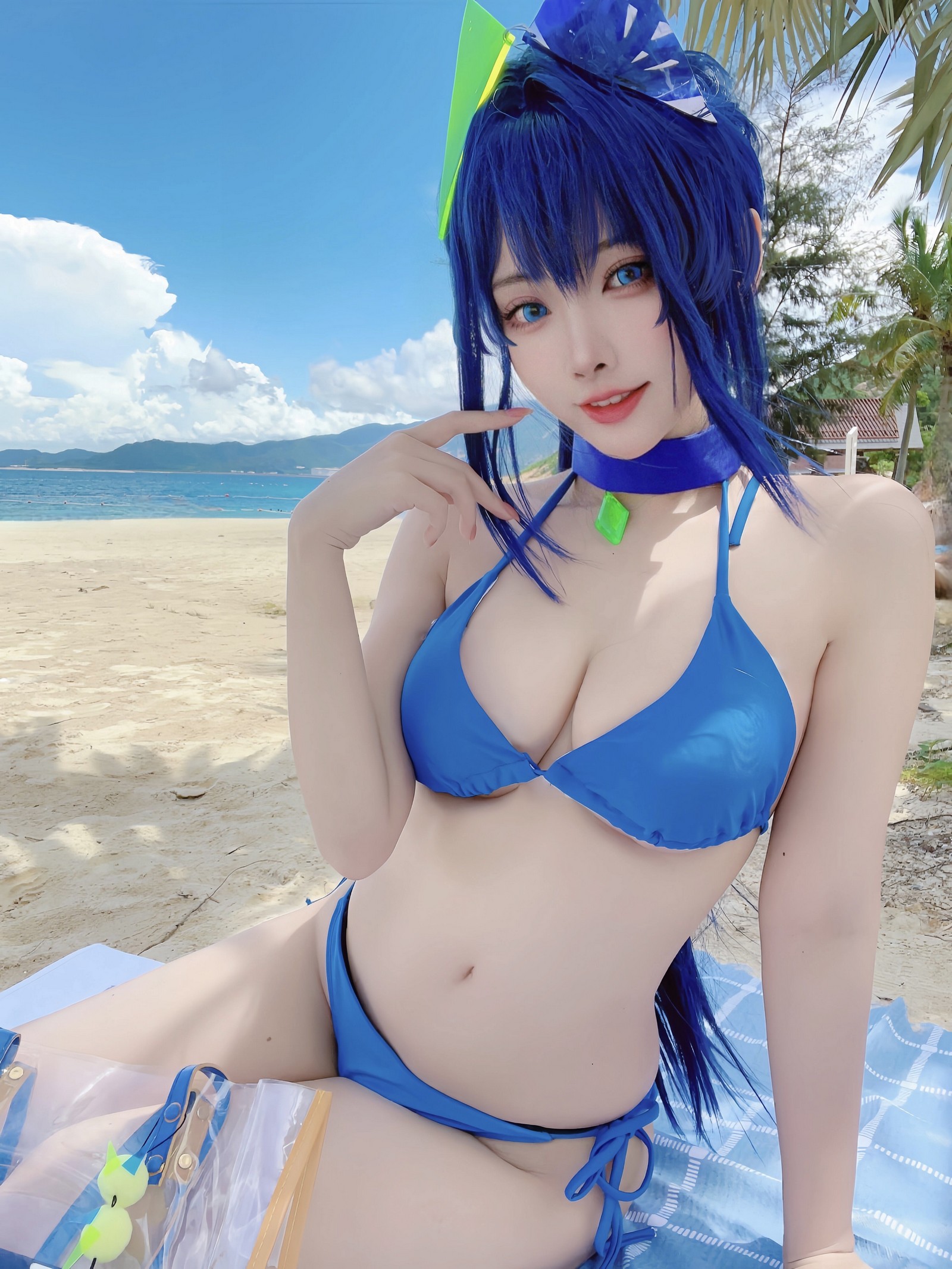 宮本桜 新泽西 泳装 Cosplay 写真｜碧蓝航线夏日主题（18P｜67MB）插图7