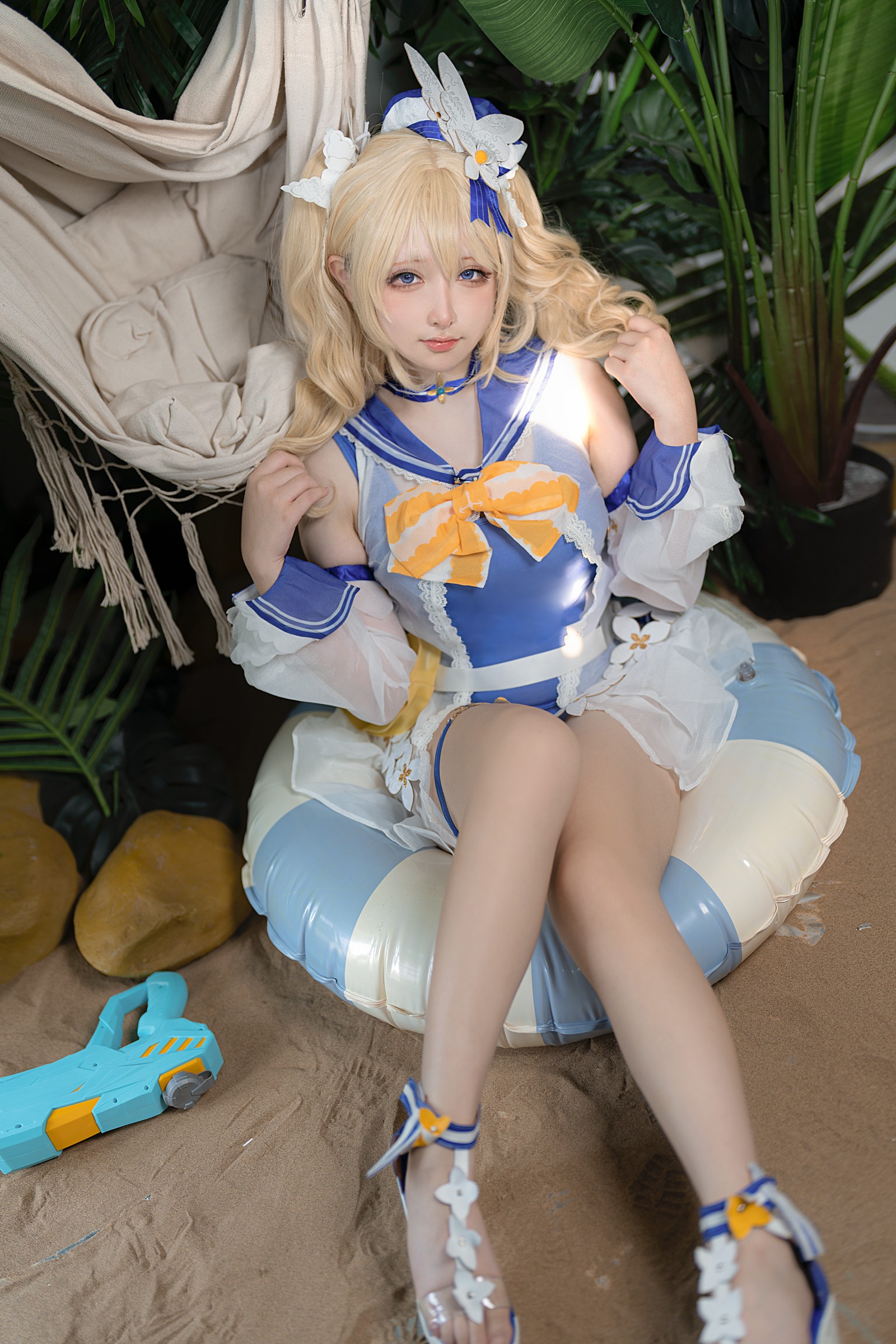 樱梨梨 芭芭拉 泳装 Cosplay 写真集｜原神角色高清摄影（30P｜576MB）插图1