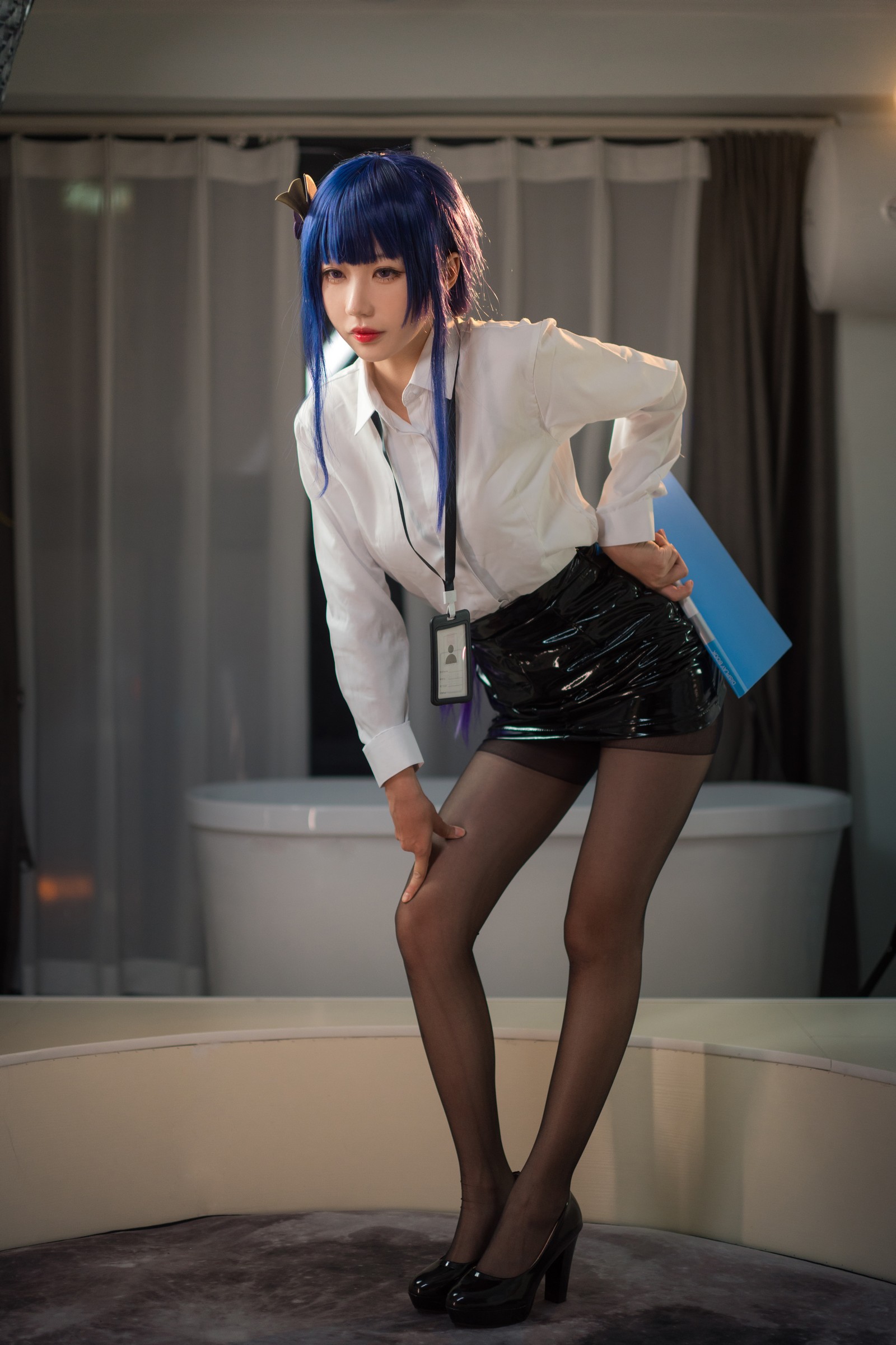 无影喵喵 雷电将军 OL Cosplay 写真｜原神人气角色高清摄影（35P｜456MB）插图7