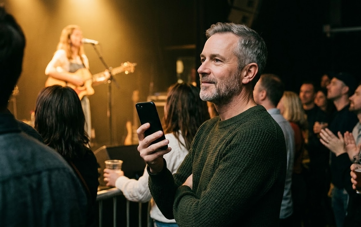 QRLive Voting app op smartphone