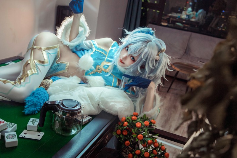 艾西Aiwest PA-15芙洛伦跃雪逢春Cosplay写真图集 高清美图合集 21P (128.7M)插图7