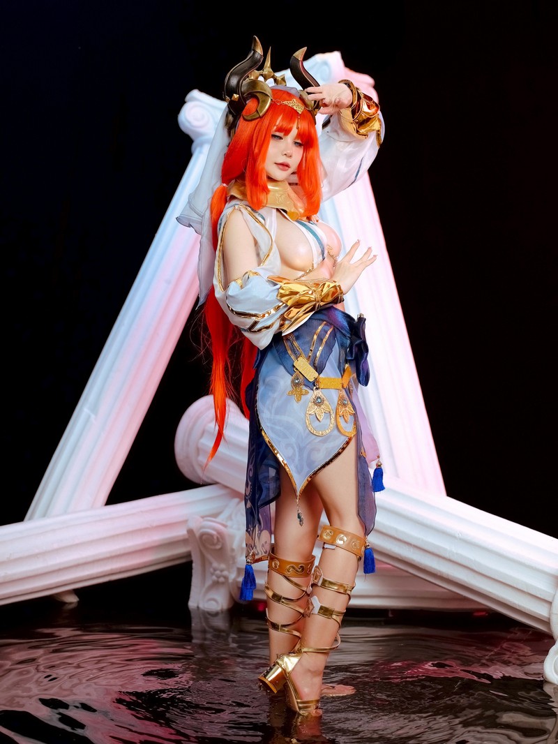 Joyce Lin2x Nilou Cosplay Genshin Impact 高清图集 53P插图