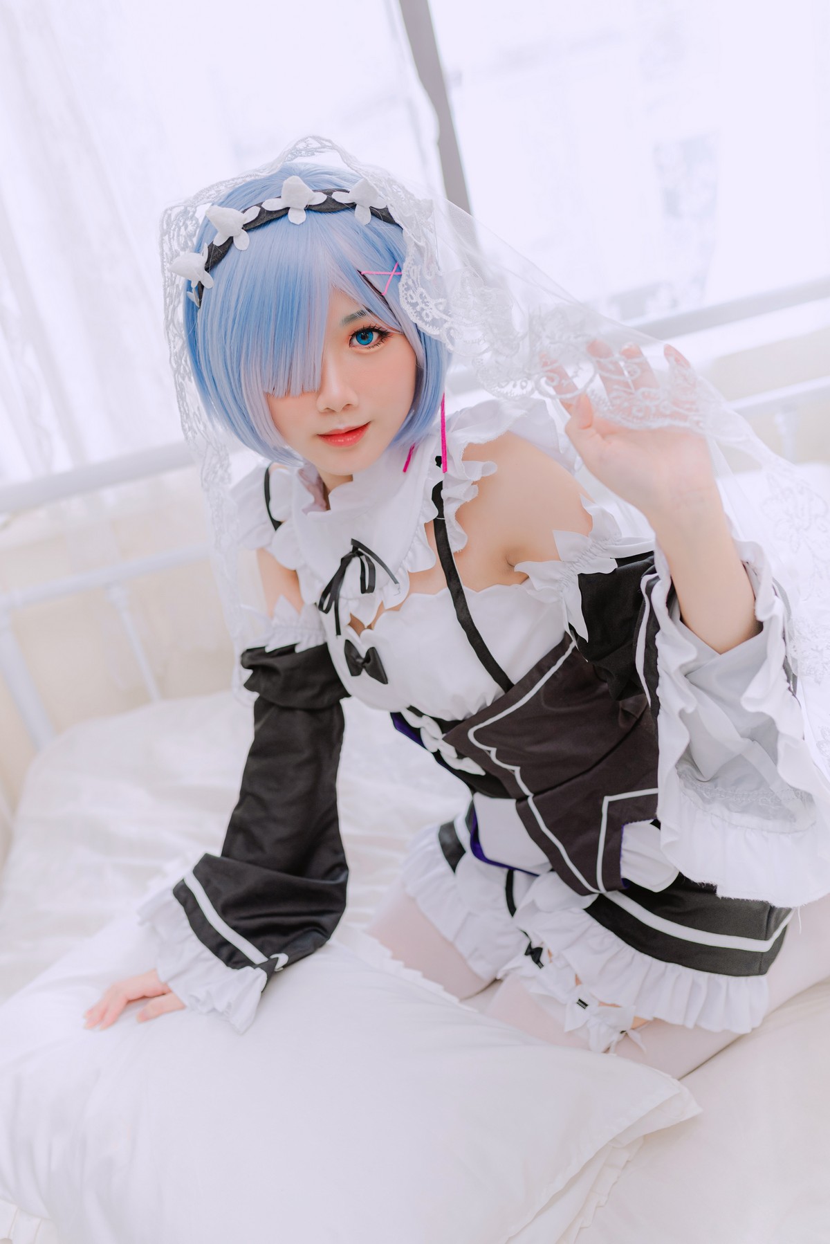 PoppaChan Rem Cosplay Simple Set – 20 Photos 61MB插图4