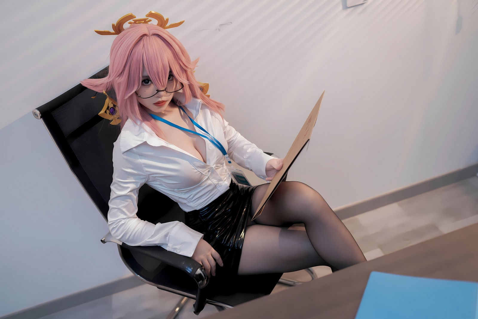 Bangni邦尼 – 面试主题 写真集（85P-16V-1.05GB）剧情向插图1