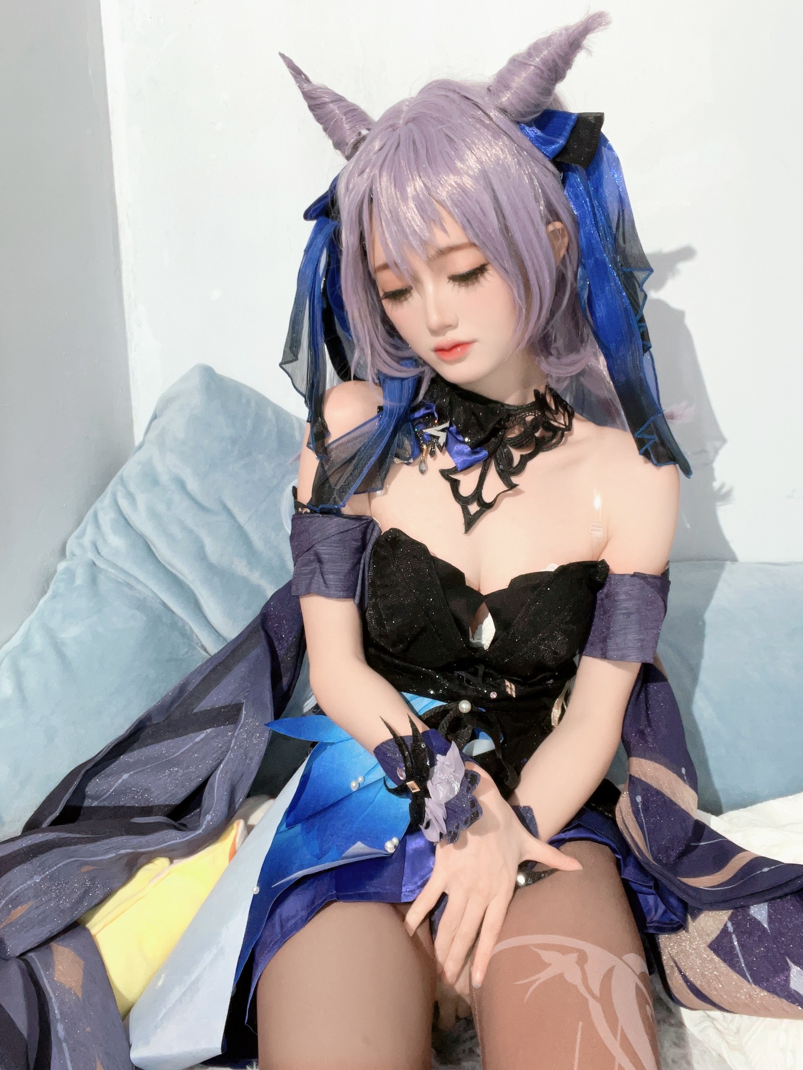 趴趴捣蛋陌 刻晴 Cosplay 写真合集｜原神人气角色 写真＋视频（92P＋1V｜677MB）插图2