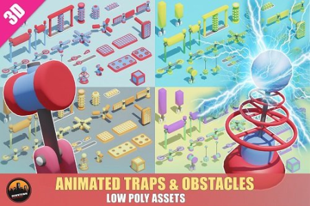 Unity Asset - LOW POLY ASSETS - Animated Traps & Obstacles + VFX v1.0