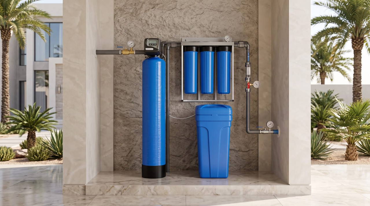Whole house water filtration system for Dubai villa communities