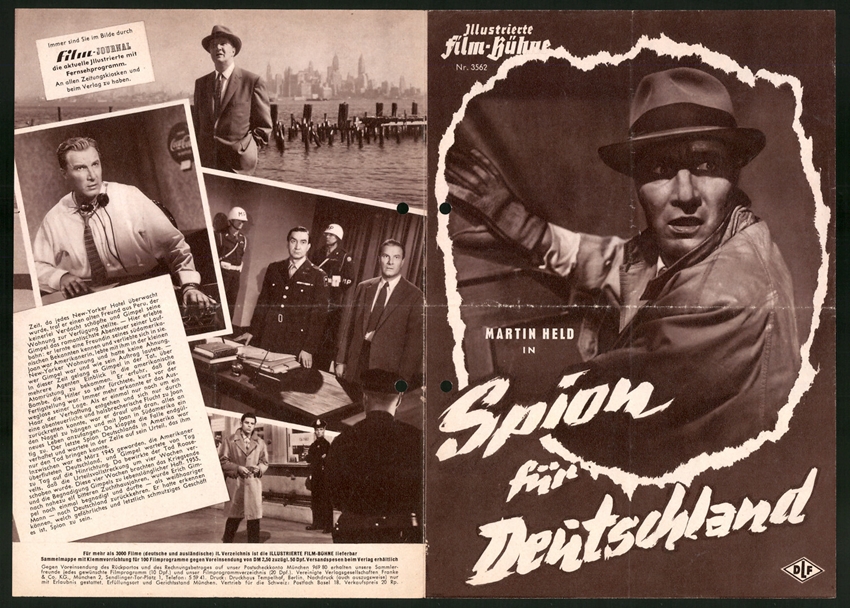 Filmprogramm-IFB-Nr-3562-Spion-fuer-Deutschland-Martin-Held-Nadja-Tiller-Walter-Giller-Regie-Werner-