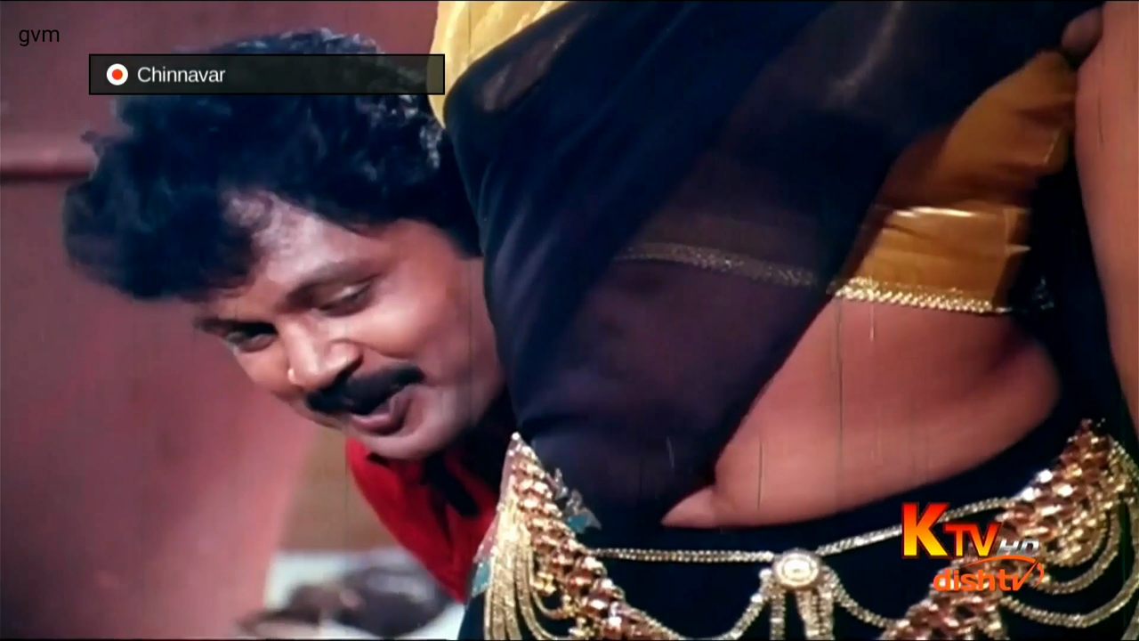 Sanghavi hot Saree navel song - Chinnavar HDTV_35