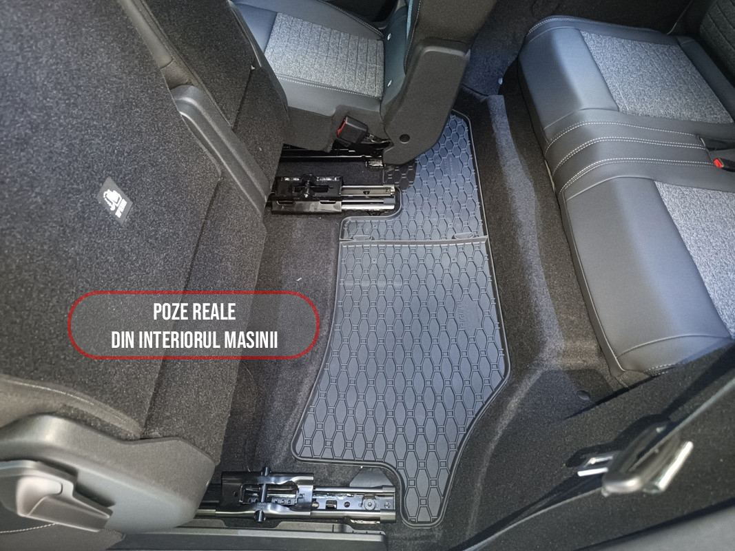 Set 2 covorase Peugeot E-5008 Hybrid Randul 3 2024-prezent, din cauciuc 100%, compatibile cu autoturismul PEUGEOT E-5008
