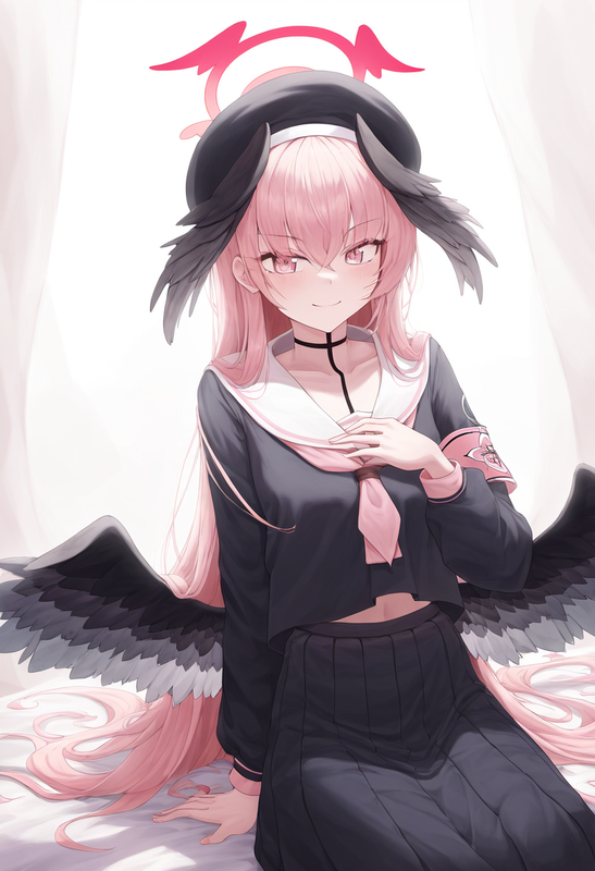 depth of field, 1girl, [[[[koharu (blue archive)]]]], {{{{aged up}}}}, {{long ha s-2714301292