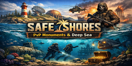 Safe Shores – PvP Monuments & Deep Sea