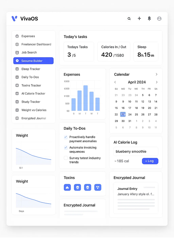 LifeXP Dashboard Screenshot